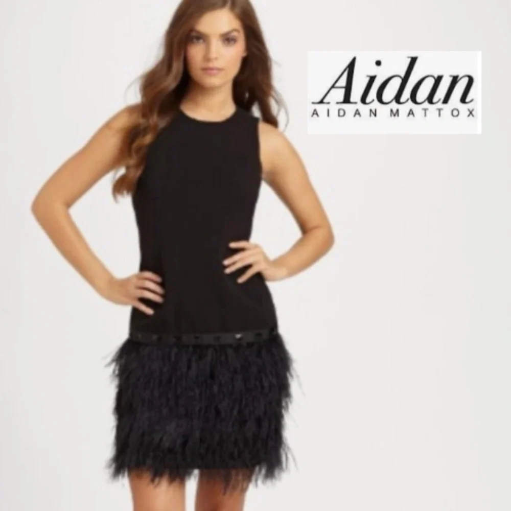Aiden Mattox Black dress, 6, GL1322 - Picture 1 of 6